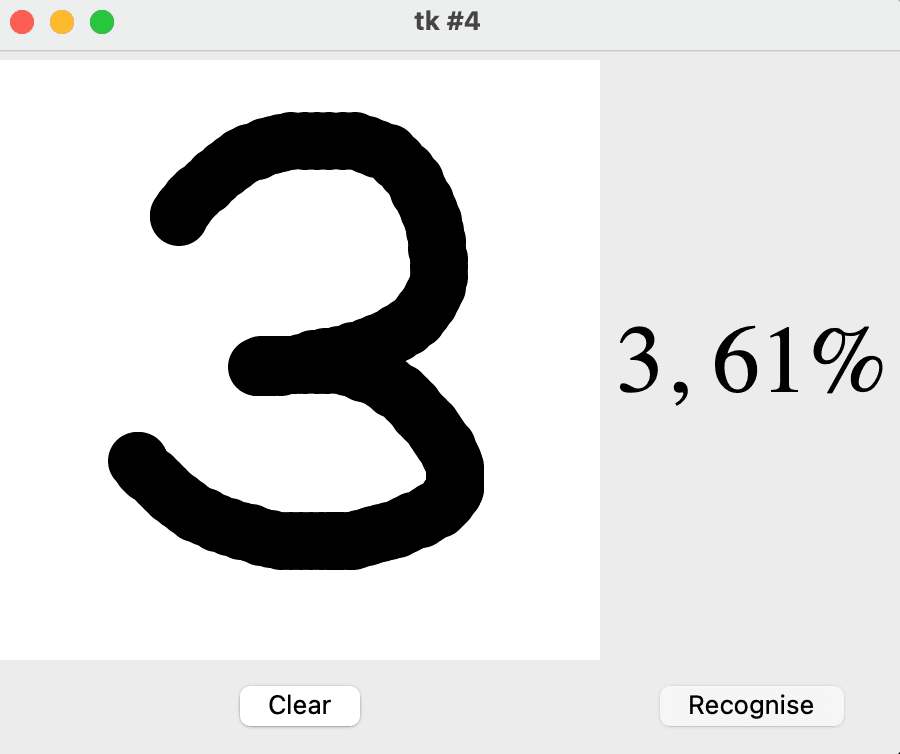 Tkinter App Output Image