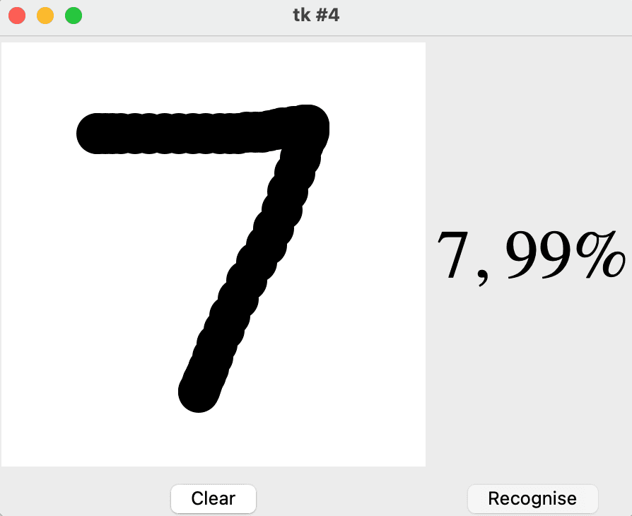 Tkinter App Output Image