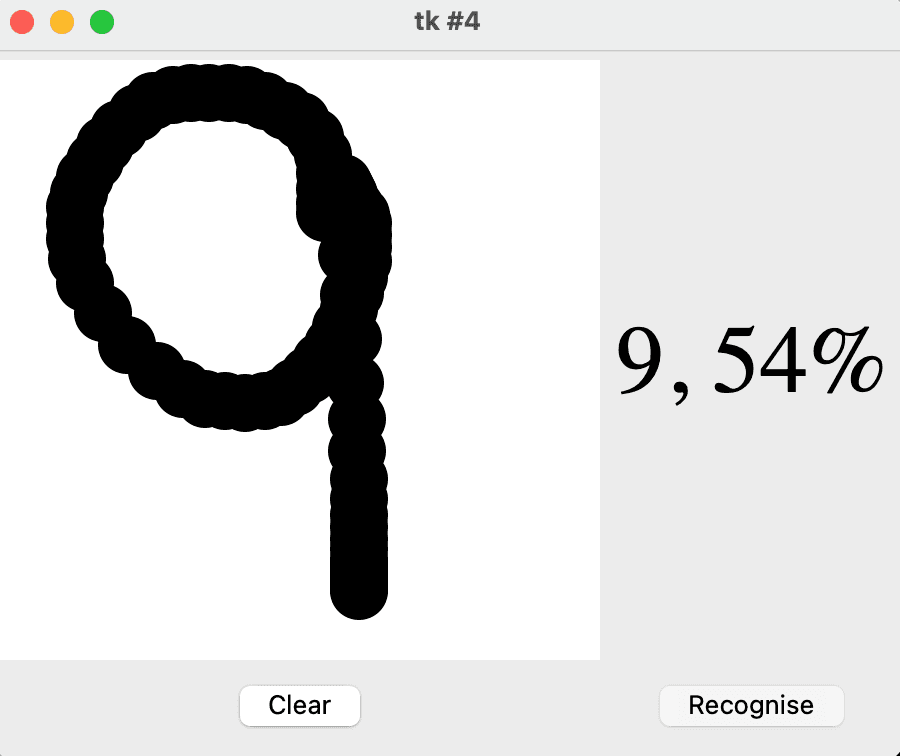 Tkinter App Output Image
